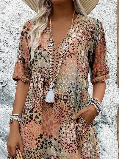 Bella | Elegant Floral Midi Dress