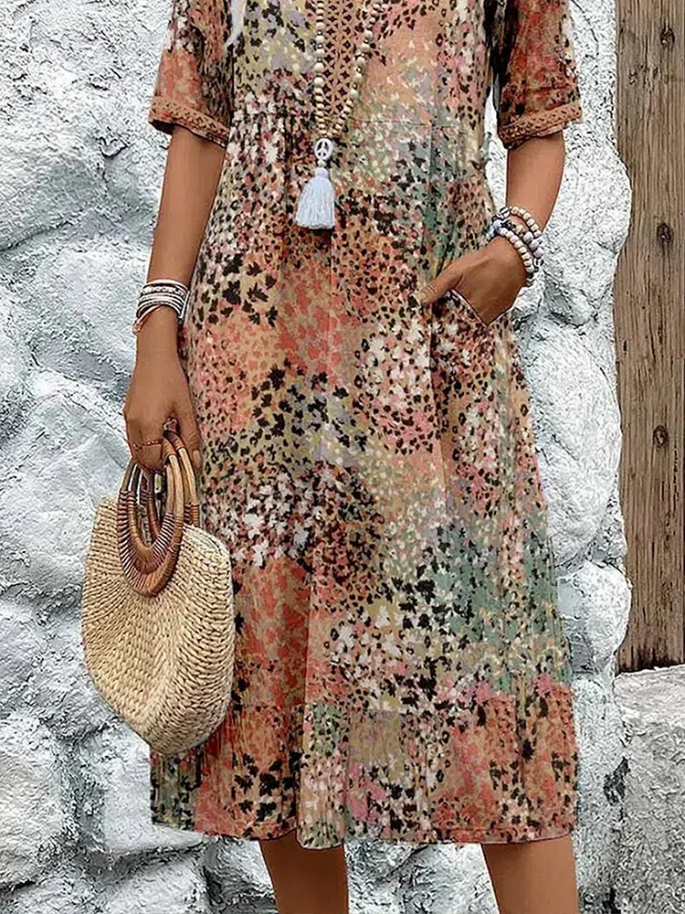 Bella | Elegant Floral Midi Dress