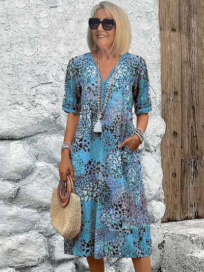 Bella | Elegant Floral Midi Dress
